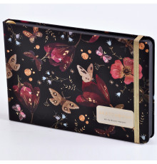 Скетчбук 100л Bruno Visconti "Фауна.Бабочки.Южная ночь" на резинке 21,3*14,6 100г/м2 1-608/02