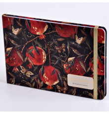 Скетчбук 40л Bruno Visconti "Флора.Гранат" на резинке 21,3*14,6 150г/м2 1-609/02