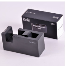 Диспенсер для клейкой ленты настольный "Подписывать" чёрный Deli NS121black