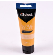 Краска акриловая 75мл VSelect "Pouring" охра KRVS195240