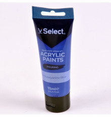 Краска акриловая 75мл VSelect "Pouring" циан KRVS195248