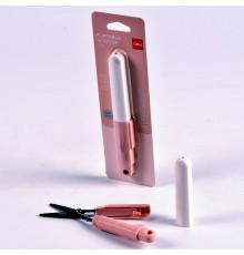 Ножницы 12,5см Deli "Линфини" розовые EZ508pink