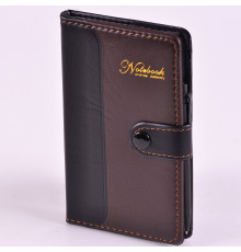 Записная книга А6 80л Mazari кожзам на кнопке 15*9 ассорти M-31008