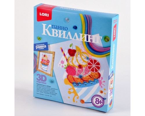 Квиллинг 19*22 Lori "Панно.Десерт" рамка Квл-030