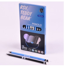 Карандаш ч/гр HB с ластиком Intelligent "Jooydoo" круглый ассорти QD-33036