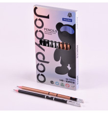Карандаш ч/гр HB с ластиком Intelligent "Jooydoo" круглый ассорти QD-33034