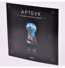 Артбук 40л Hatber "Пушистое вдохновение" лён 22*22 100г/м2 40Б4лтАк_37745