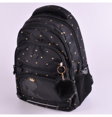 Рюкзак Grizzly "Клетка чёрная" 3отд анатомическая спинка 39*30*20 0.81кг RG-662-3/5