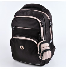 Рюкзак Grizzly "Чёрно-бежевый" 2отд анатомическая спинка 39*27*16 0,871кг RG-668-3/2